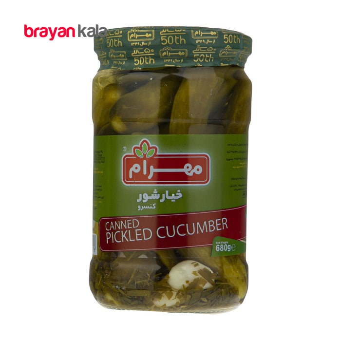 عکس اصلی خیارشور مهرام مقدار 680 گرم